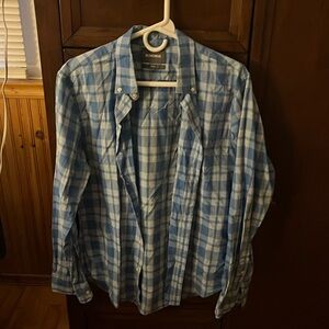 Bonobos blue checkered button up